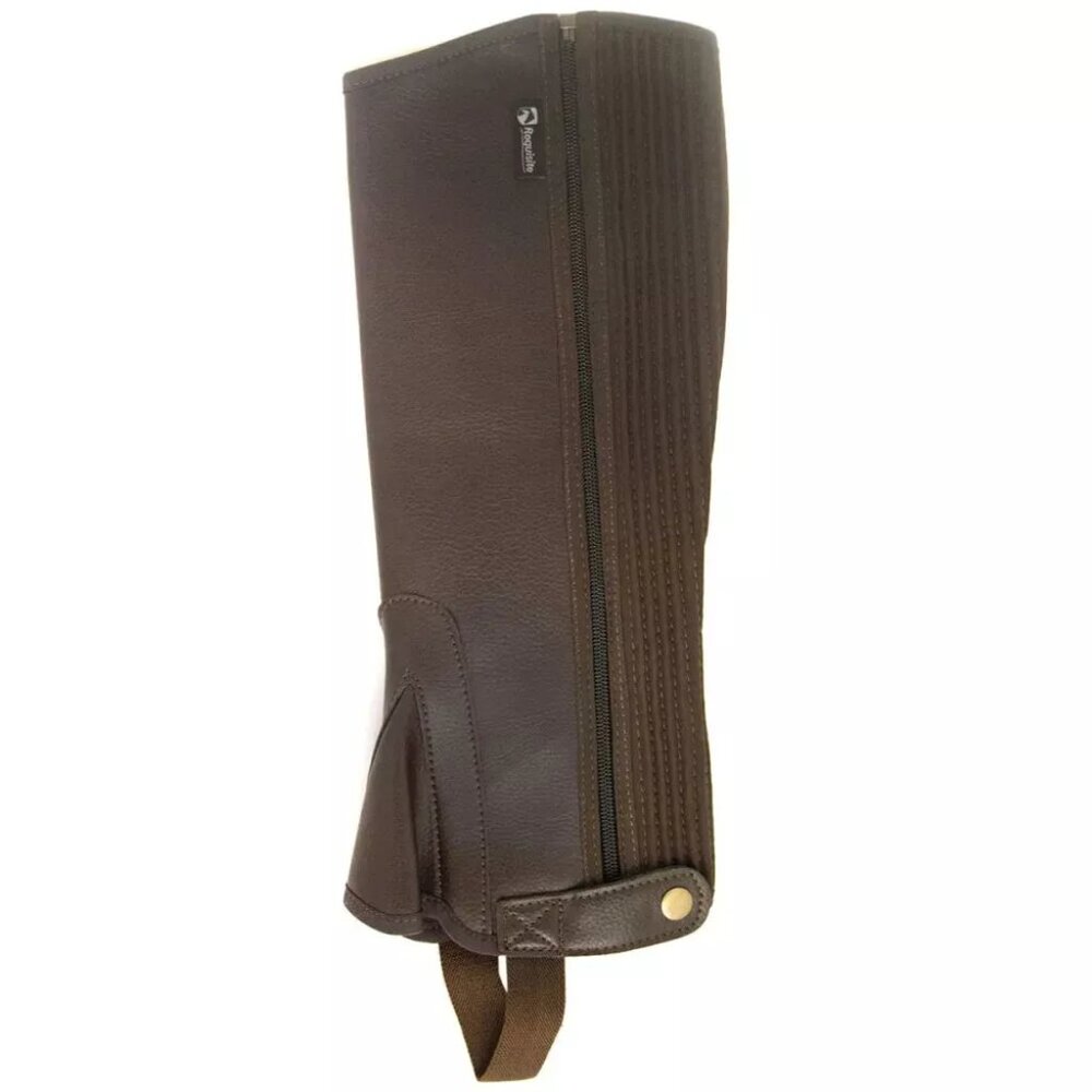 REQUISITE Kids' Synthetic Riding Chaps (Small) Brown (Pair)